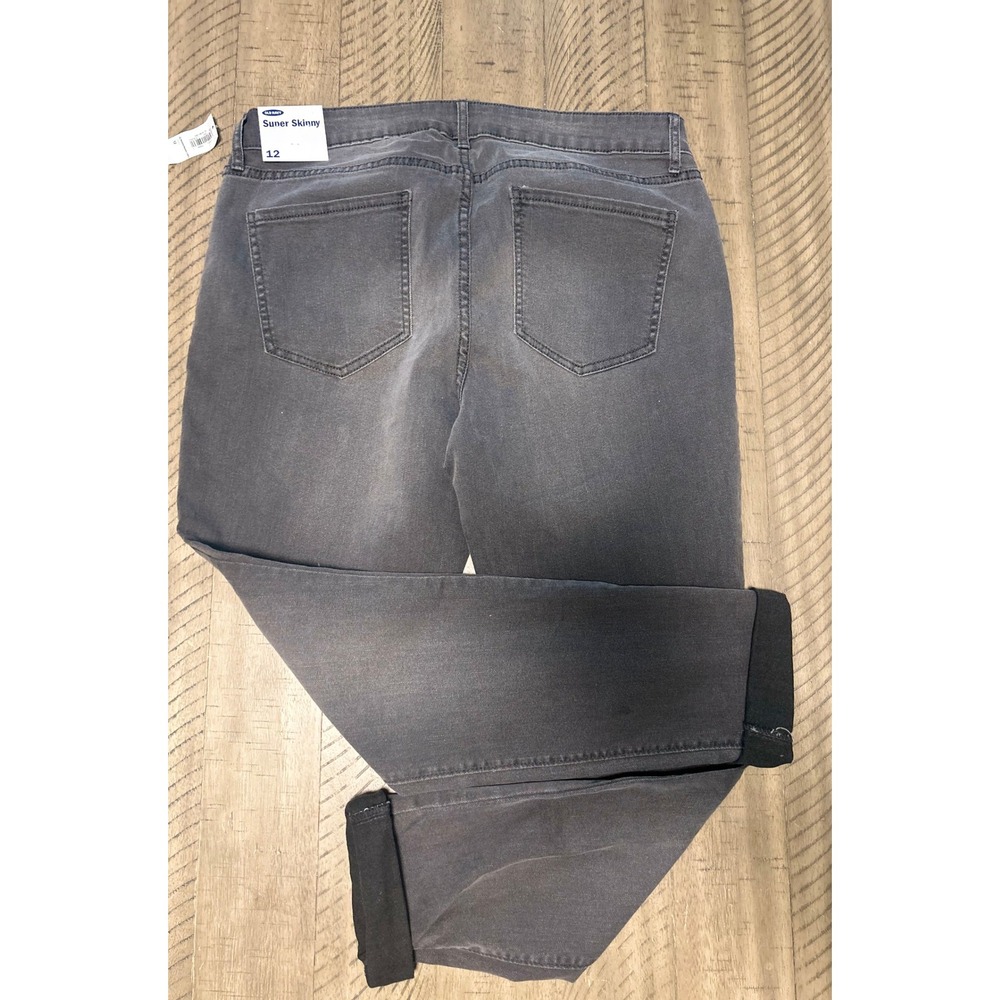 Old Navy Super Skinny Gray Wash Jeans Size 12 New with Tags - Picture 2 of 2